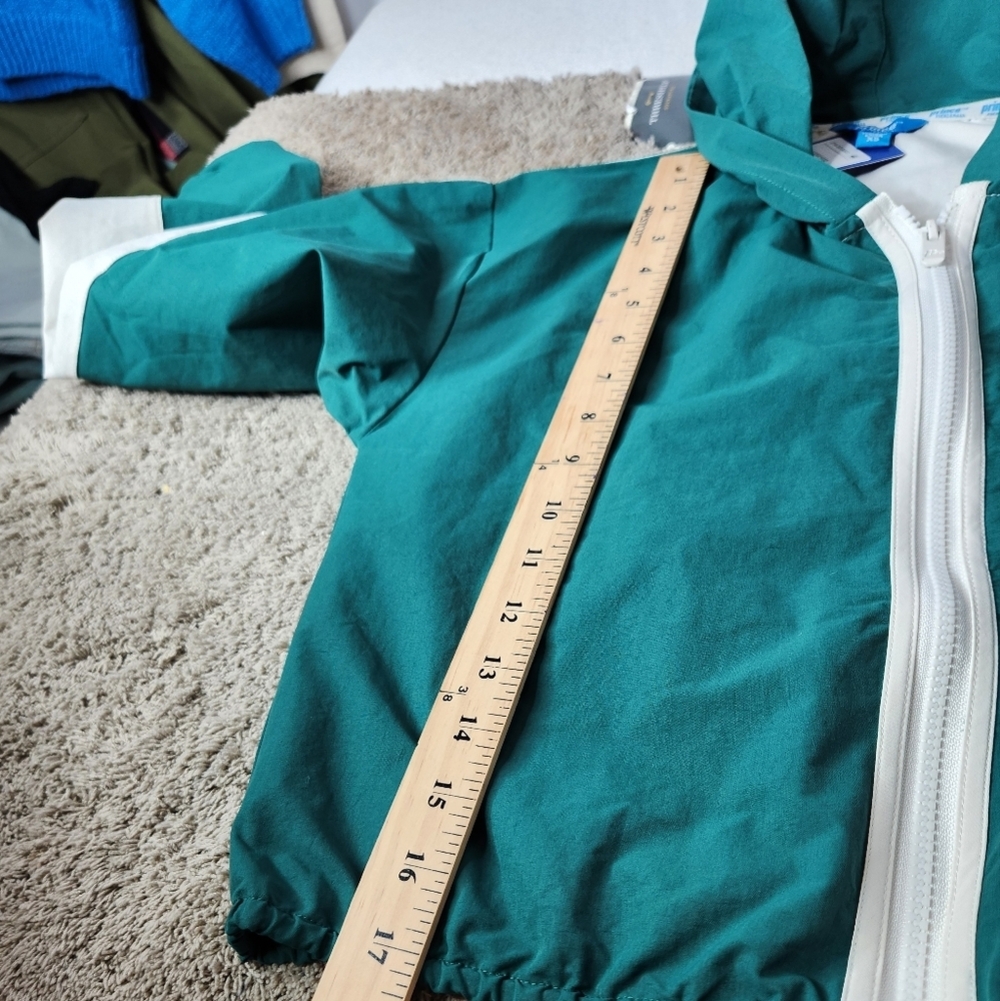 Prince Green Jacket Windbreaker Zip Hooded Cropped Logo - Picture 9 of 13